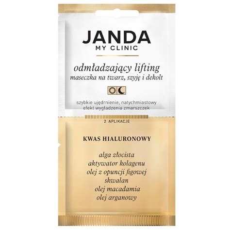 Janda My Clinic Maseczka Odmładzający Lifting Kwas Hialuronowy 8ml