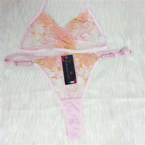 Mesh Embroidery Bikini Rajoki Earn