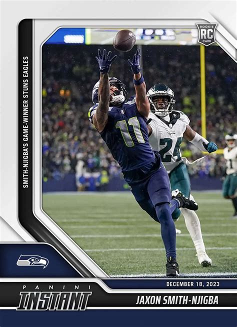 Nfl 2023 Panini Instant Football Single Card Jaxon Smith Njigba 101