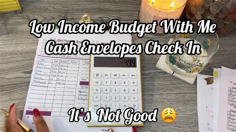 Budget With Me Low Income Cash Envelopes April Single Mom Saving