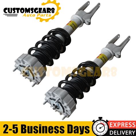 2X Front Shock Struts Assys PASM Fit 2010 2016 Porsche Panamera 970 W