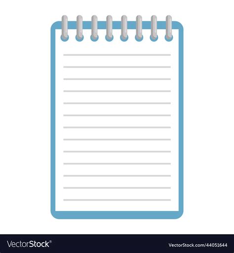 Notebook school supply Royalty Free Vector Image 