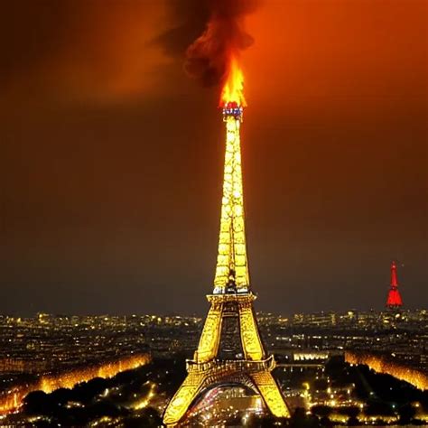 Eiffel Tower On Fire Stable Diffusion OpenArt