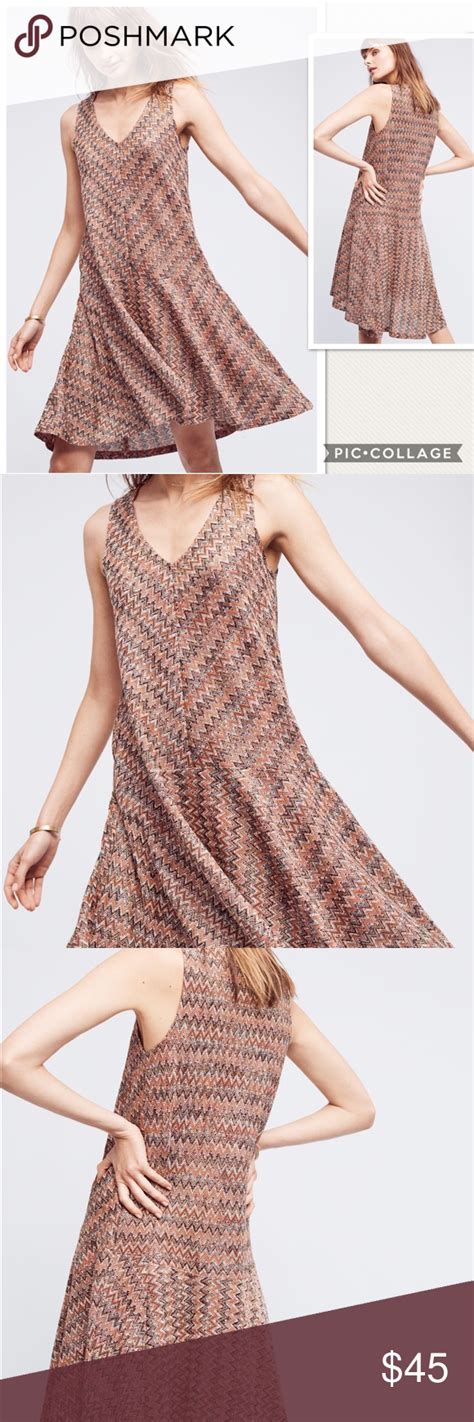 Nwot Anthropologie Maeve Westwater Knit Dress Acrylic Polyester Rayon