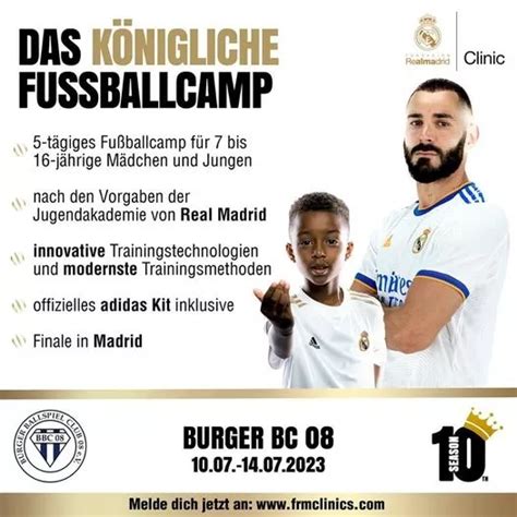 Das Real Madrid Fu Ballcamp Kommt In Den Sommerferien Nach Burg