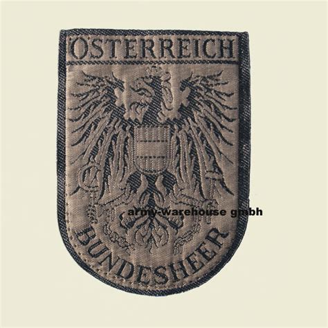 österr Bundesheer Aufnäher BH Abzeichen ÖBH oliv gebraucht