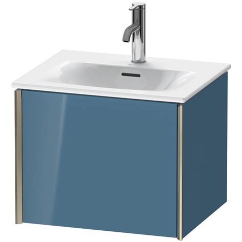 Duravit Xviu Wall Mounted Vanity Unit Stone Blue High Gloss XV40310B147