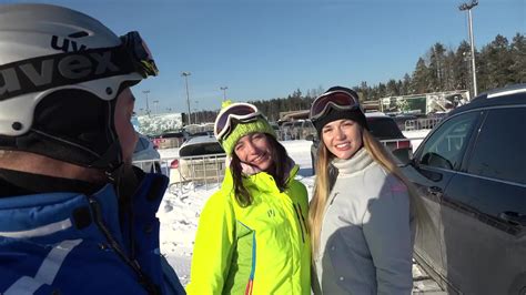 Sexy Lesbian Couple Invite The Ski Instructor For A Threesome