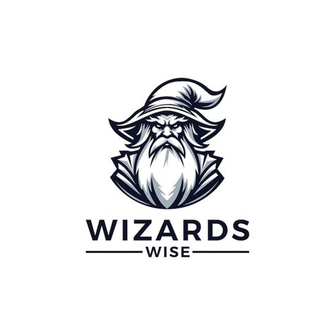 Premium Vector | A logo design with a wise wizard theme