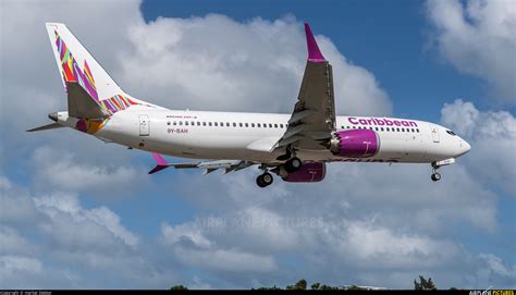 9Y BAH Caribbean Airlines Boeing 737 8 MAX At Sint Maarten Princess