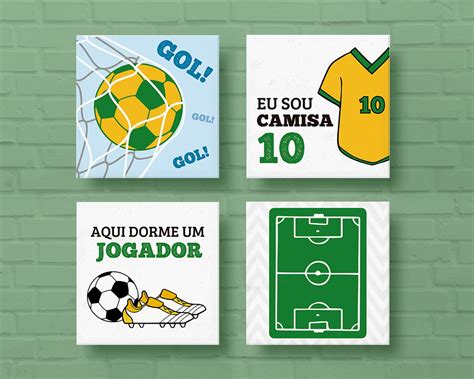 Kit Plaquinhas Futebol Loja Criativik Elo Produtos Especiais