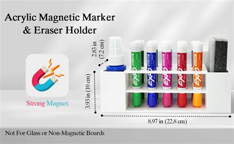 Amazon Viefantaisie Acrylic Magnetic Dry Erase Marker Holder