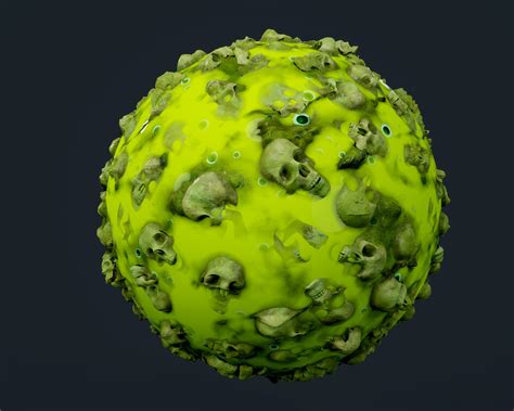 Artstation Toxic Waste Seamless Pbr Texture