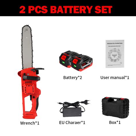 ONEVAN 12 Inch Brushless Electric Chain Saw 5000W Cordless Battery