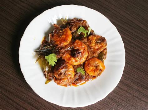 Royyala Iguru Recipe Easy Andhra Prawn Stir Fry Recipe Under Mins