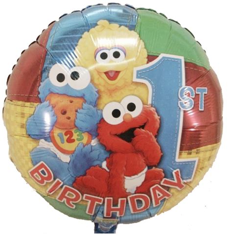 SESAME Street 1ST Birthday Theme Birthday Balloon The Brat Shack