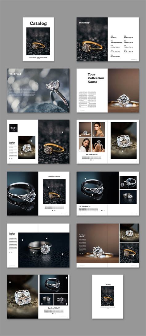 Catalog Layout Template Lookbook Layout Template Catalog Brochure ...