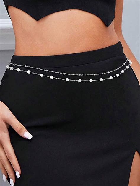 Boho Sexy Bikini Bra Silver Gold Layered Waist Chain Tassel Beads Belly Chain Crystal Stomach