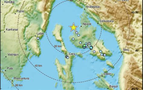 Potres noćas prodrmao otok Krk neke je probudio Bodulija net