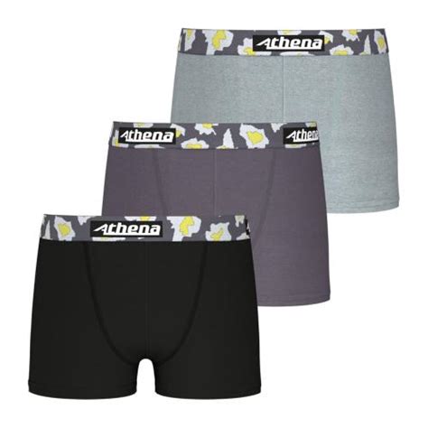 Lot De Boxers Gar On Color Noir En Coton Suisses