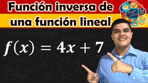 Función inversa de una función lineal Encontrar la inversa de la