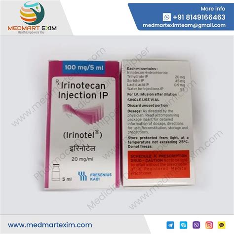 Irinotecan Fresenius Kabi Irinotel Mg Injection Vial At Rs