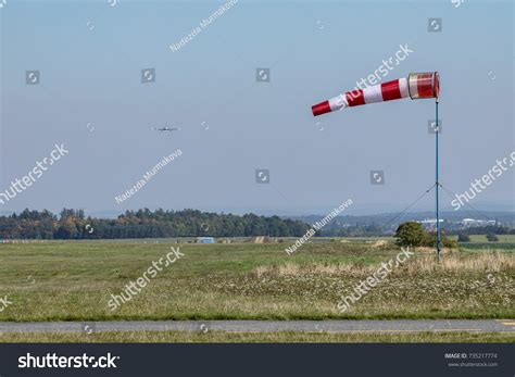 Airport Windsock On Clear Blue Sky Stock Photo 735217774 | Shutterstock