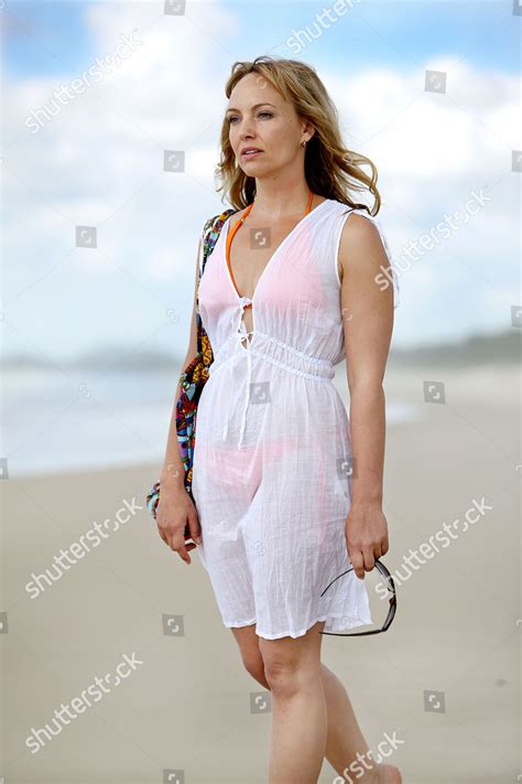 Carol Lisa Kay Relaxing On Beach Editorial Stock Photo Stock Image