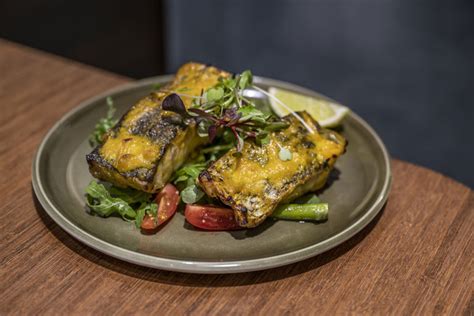 Grilled Stone Bass With Yellow Tomato Chutney Recipe Great British Chefs