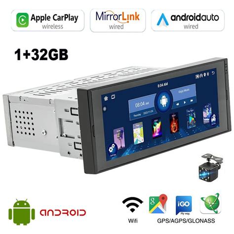 SWM686 Android 1 Din Автомобильное радио CarPlay Wifi Android Auto