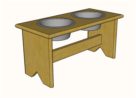 Dog Bowl Stand or Bench DIY plans » Famous Artisan