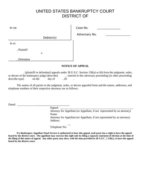 Appeal Bankruptcy Court Complete With Ease Airslate Signnow