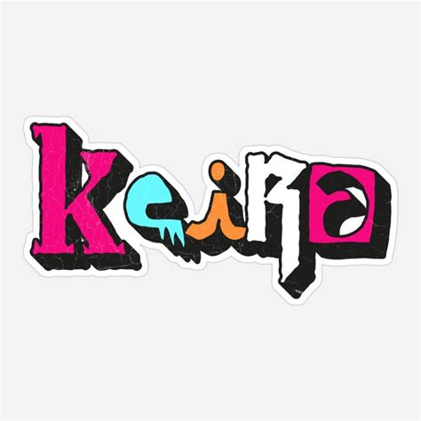 Keira Custom Text Birthday Name Sticker For Sale By Danylo Mikhnievych