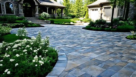 Elegant Natural Stone Driveway Ideas for Homes - Natural Stone