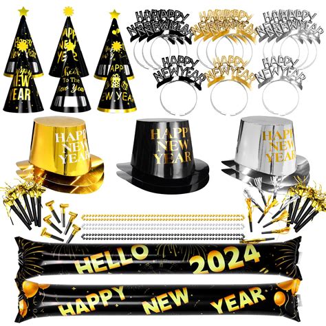 Pcs New Years Eve Party Supplies Decorations Kit With Happy New