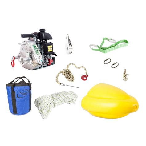 Portable Winch Gas-Powered Capstan Winch Forestry Kit - 2,200-Lb ...