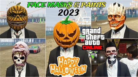 Gta 5 Online Halloween 🎃 Update Upcoming Event 2023 All Face Paints