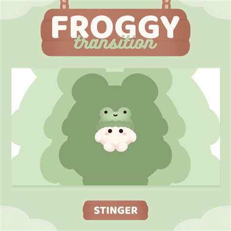 Chunky Froggy Stinger Transition Animated Stream Transition Cute