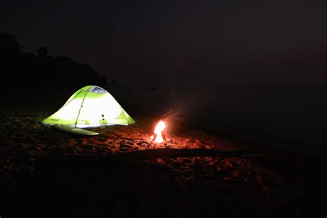 Lake Huron beach camping. Port Sanilac, MI : r/camping