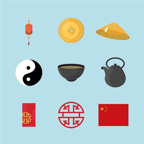 icons chinese culture 4816744 Vector Art at Vecteezy