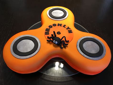 Fidget Spinner Cake That Actually Spins Halloween Themed Fidget