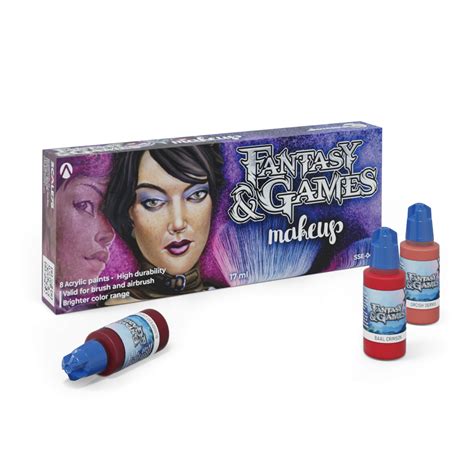 Conjunto Tintas Acr Licas Fantasy Makeup Scale Box X Ml