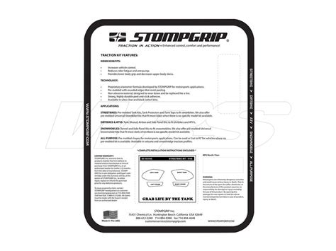 Kit De Pegatinas De Dep Sito Stompgrip Volcano Suzuki Gsx R