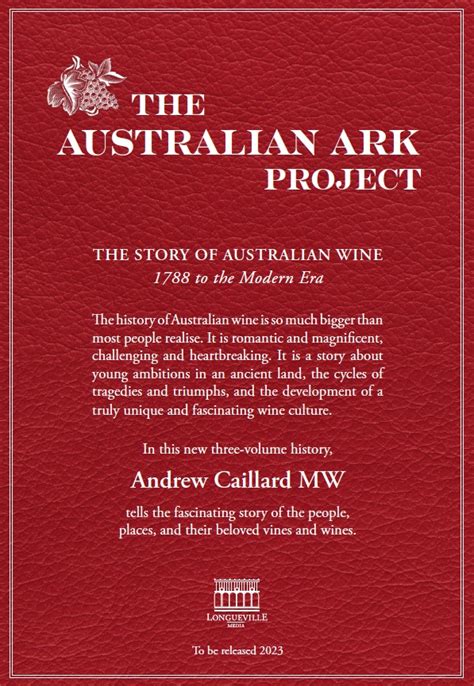 Comprehensive Australian History Of Wine To Launch In 2023 Winetitles