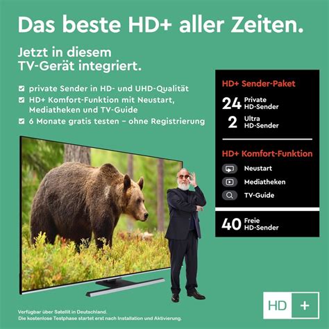 JVC LT 50VU8155 50 Zoll Fernseher Smart TV 4K Ultra HD HDR Dolby