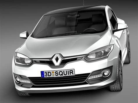 Renault Megane 3 Puertas 2014 Modelo 3D 129 Obj Max Lwo Fbx C4d