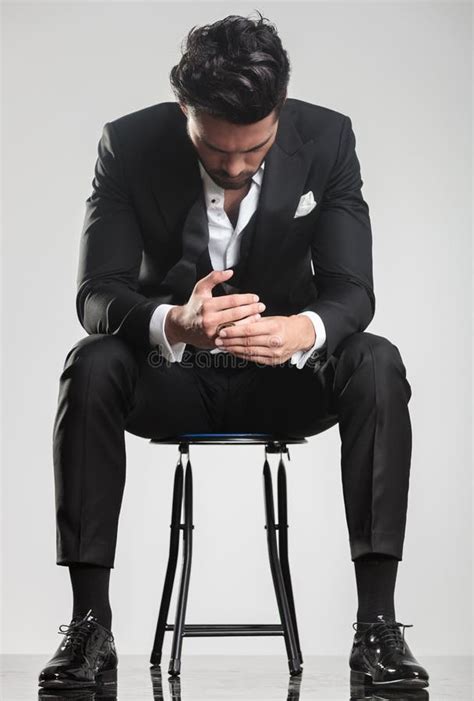 Man Tuxedo Sitting Stock Photos Free Royalty Free Stock