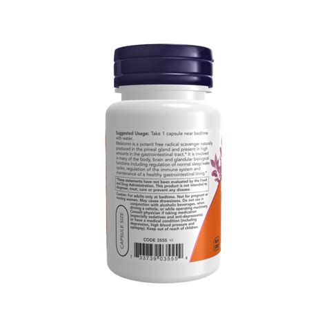 Now Foods Melatonin 5mg - Boost