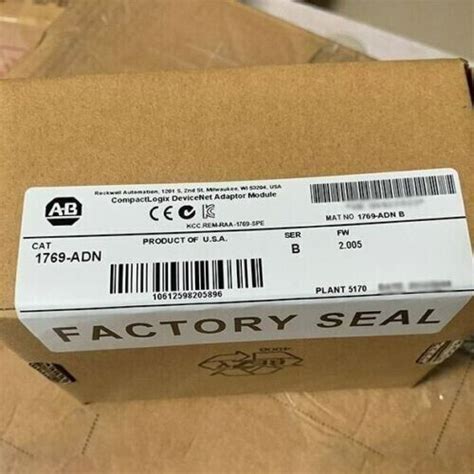 New Allen Bradley 1769 ADN SER B CompactLogix DeviceNet Adaptor Module