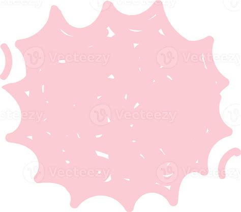 Colorful Pastel Pink Color Speech Bubble Balloon Icon Sticker Memo